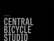 Tablet Screenshot of centralbicyclestudio.com